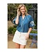 Naomi Embroidered V-Neck Puff Sleeve Top