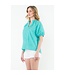 Sophie Puff Sleeve Textured V-Neck Top