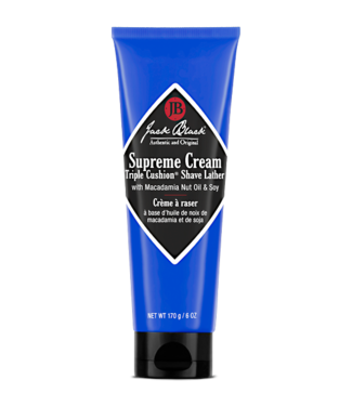 JACK BLACK 6oz Supreme Cream Triple Cushion Shave Lather