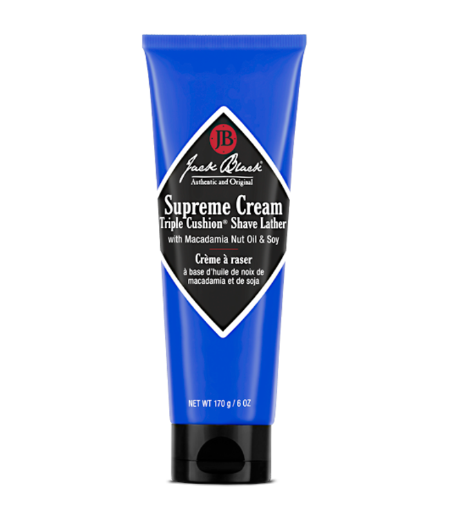 JACK BLACK 6oz Supreme Cream Triple Cushion Shave Lather