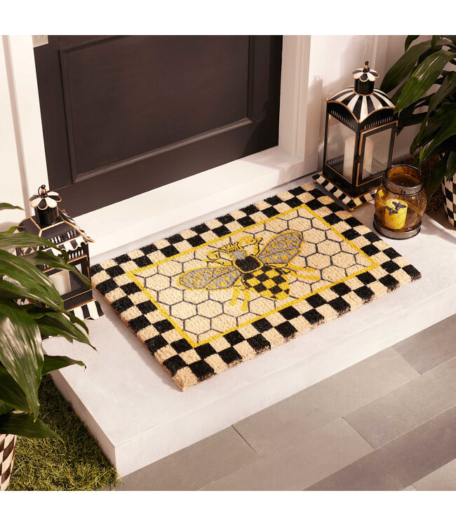 MACKENZIE CHILDS Queen Bee Entrance Mat