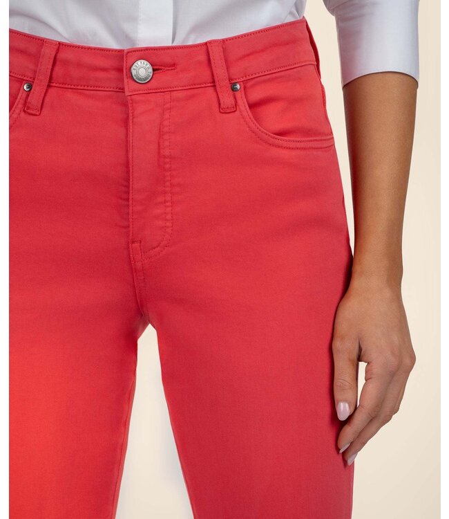 KUT FROM THE KLOTH Kelsey High Rise Fab Ab Ankle Flare with Raw Hem