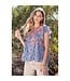 Ellie Print Embroidred Top