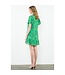 Madison Puff Sleeve Floral Print Notch Neck Dress