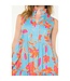 Hannah Sleeveless Flower Print Dress
