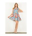 Hannah Sleeveless Flower Print Dress