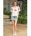 Zoey Embroidered Detail Puff Sleeve Top
