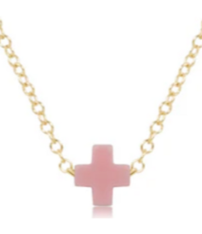 ENEWTON Egirl 14" Necklace Gold - Signature Cross Small