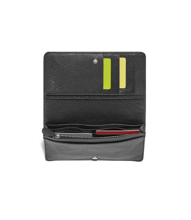 BRIGHTON Black Interlok Braid Rockmore Wallet