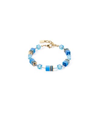 COEUR DE LION Geo Cube Mono Gold Bracelet Turquoise