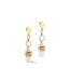 COEUR DE LION Mini Cubes Earrings Gold White