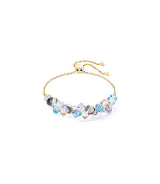 COEUR DE LION Dancing Crystals Bracelet Gold Aqua
