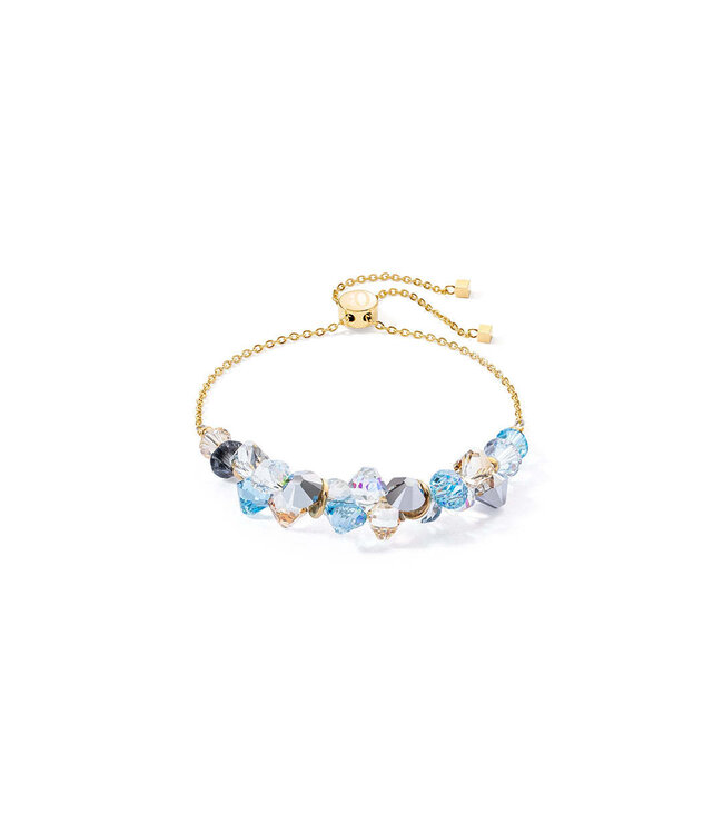 COEUR DE LION Dancing Crystals Bracelet Gold Aqua