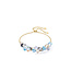 COEUR DE LION Dancing Crystals Bracelet Gold Aqua