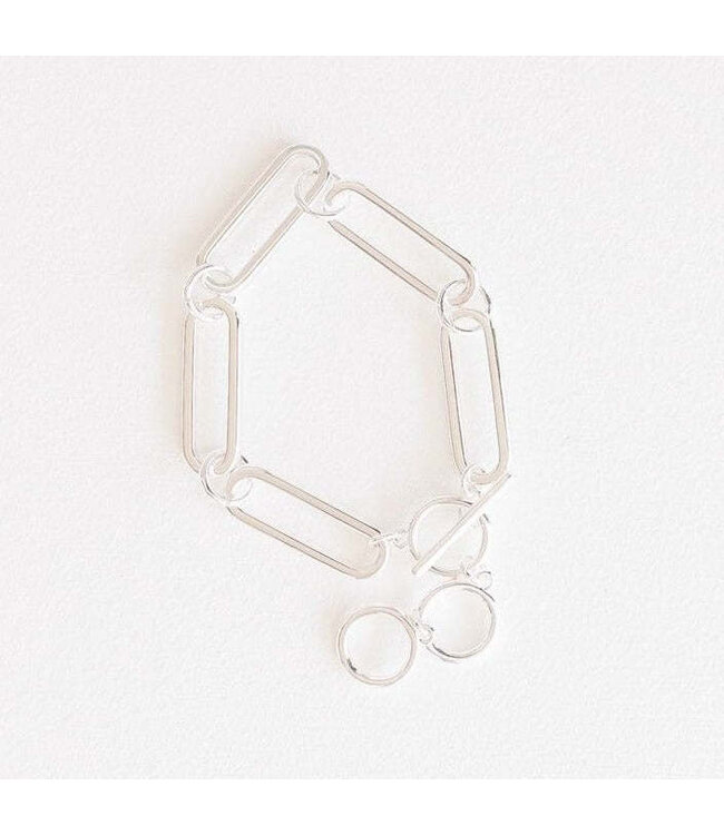 LESLIE CURTIS JEWELRY DESIGNS Patsy Oval link 7' Silver