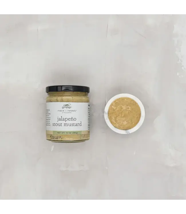 FINCH + FENNEL 10 oz. Jalapeño Stout Mustard