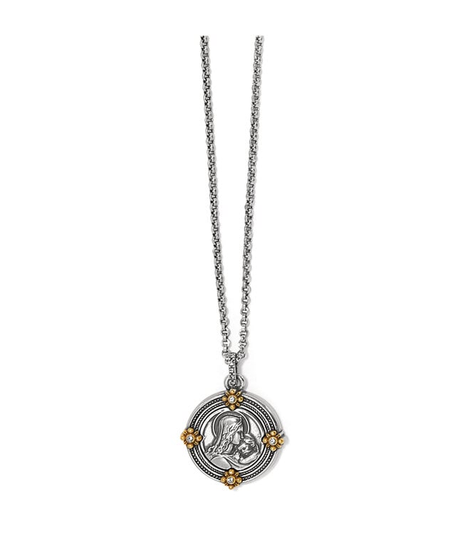 BRIGHTON Madonna And Child Two Tone Necklace