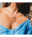 LESLIE CURTIS JEWELRY DESIGNS Peyton Hammered Thin Cross 2.5"