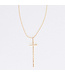 LESLIE CURTIS JEWELRY DESIGNS Peyton Hammered Thin Cross 2.5"