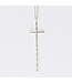 LESLIE CURTIS JEWELRY DESIGNS Peyton Hammered Thin Cross 2.5"