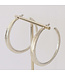 LESLIE CURTIS JEWELRY DESIGNS Layla Brushed Hoop 2"