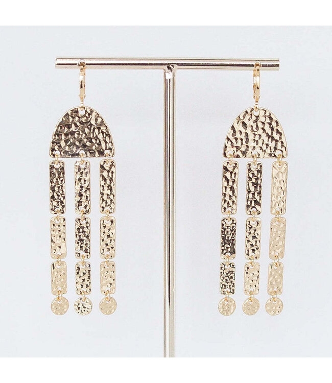 LESLIE CURTIS JEWELRY DESIGNS Xandra Hammered Statement Earring
