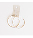 LESLIE CURTIS JEWELRY DESIGNS 2" Brigitte Hammered Gold Hoops