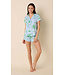 Angela Tropicana Palm Pima Knit Short Set