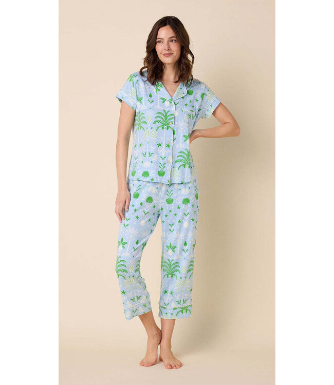 Ashley Tropicana Palm Pima Knit Capri Set