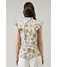 Elsa Pany Floral Rayen Ruffle Top