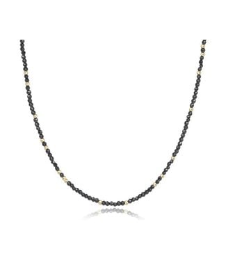 ENEWTON 15" Choker Hope Unwritten Gemstone -Faceted Hematite