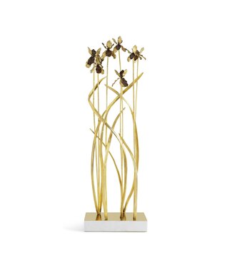 MICHAEL ARAM Black Iris Garden Sculpture