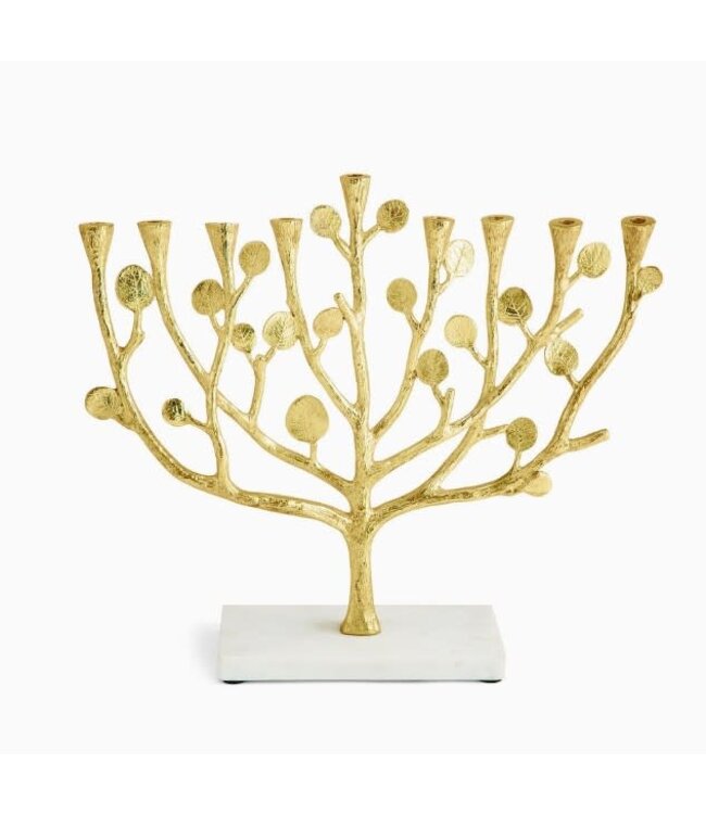 MICHAEL ARAM Botanical Gold Leaf Menorah