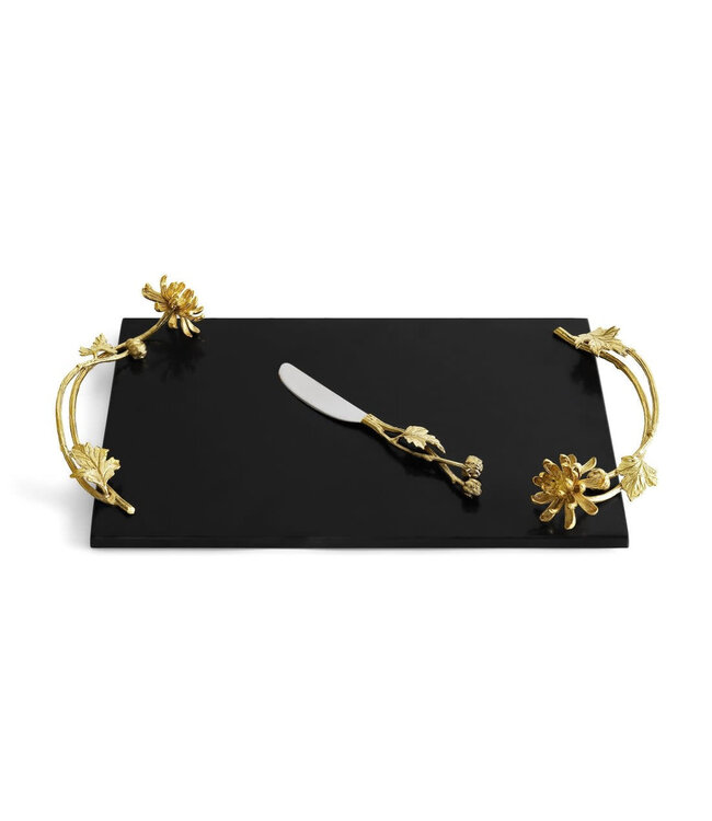MICHAEL ARAM Dahlia Cheeseboard With Knife