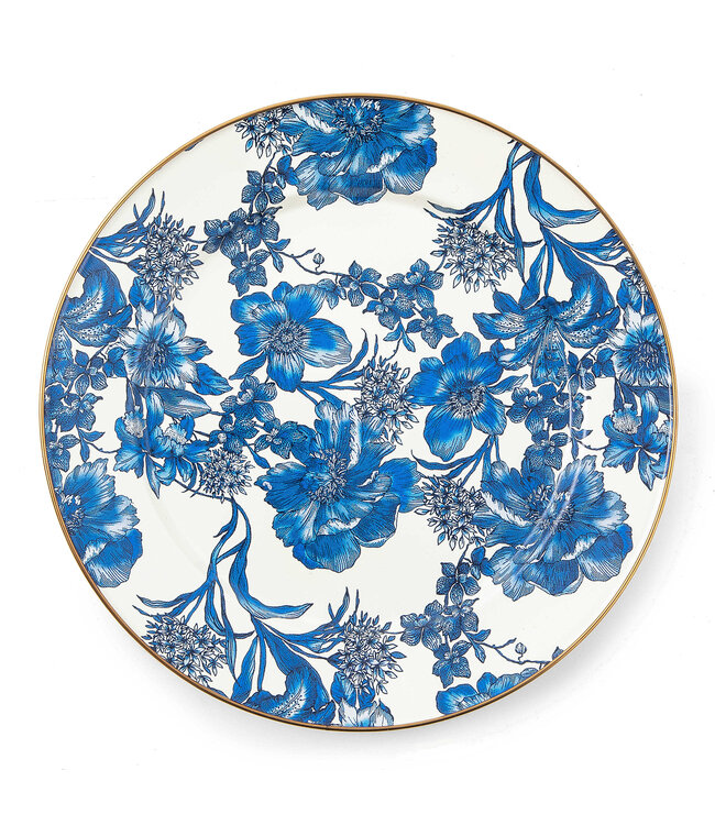 MACKENZIE CHILDS English Garden Enamel Charger/Plate