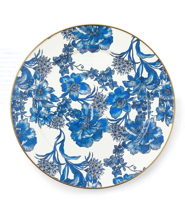 MACKENZIE CHILDS English Garden Enamel Charger/Plate