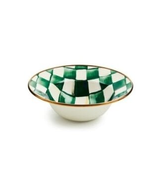 MACKENZIE CHILDS Emerald Check Breakfast Bowl