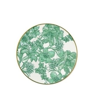 MACKENZIE CHILDS Emerald English Garden Salad Plate