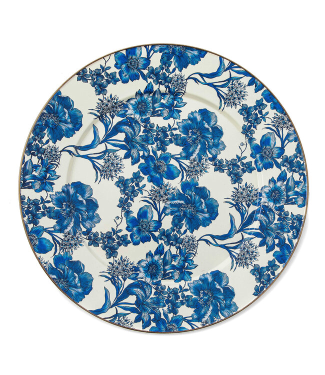 MACKENZIE CHILDS English Garden Enamel Serving Platter