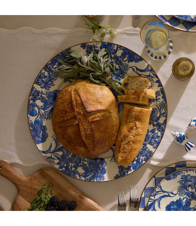 MACKENZIE CHILDS English Garden Enamel Serving Platter