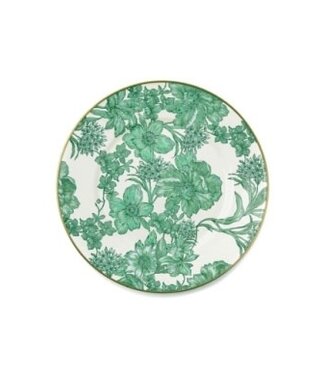 MACKENZIE CHILDS Emerald English Garden Dinner Plate