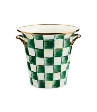 MACKENZIE CHILDS Emerald Check Wine Cooler