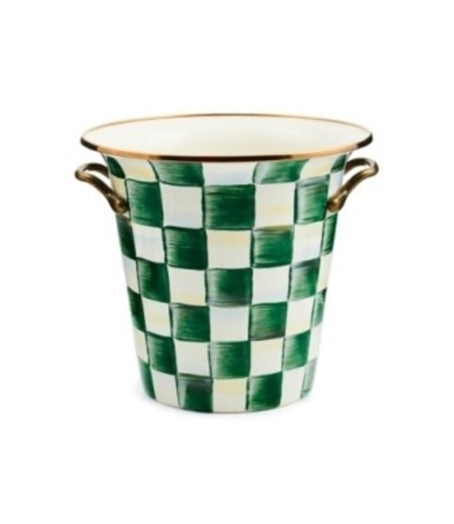MACKENZIE CHILDS Emerald Check Wine Cooler