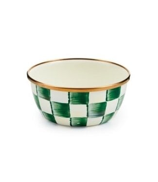 MACKENZIE CHILDS Emerald Check Pinch Bowl