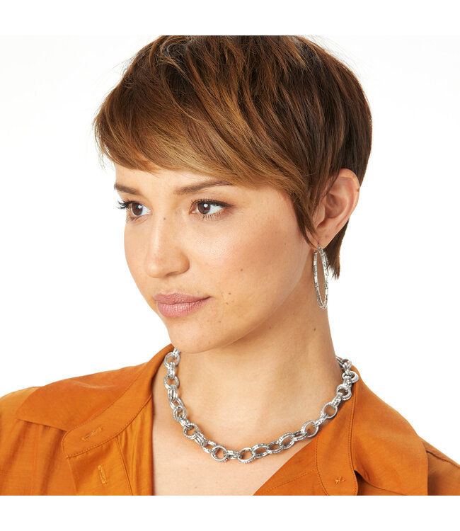 BRIGHTON Pebble Large Hoop Earrings