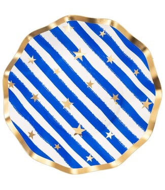 Wavy Appetizer/Dessert Bowl Patriotic Confetti