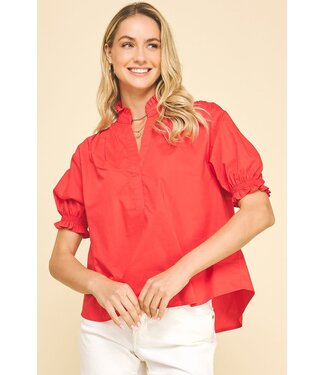 Gwen Balloon Sleeve Blouse Top