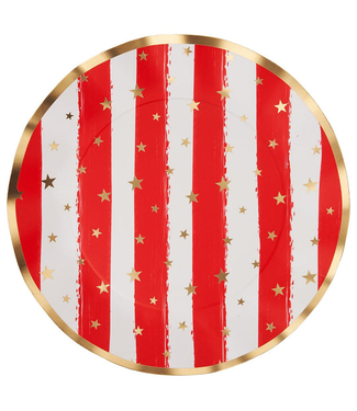 Wavy Dinner Plate Patriotic Confetti