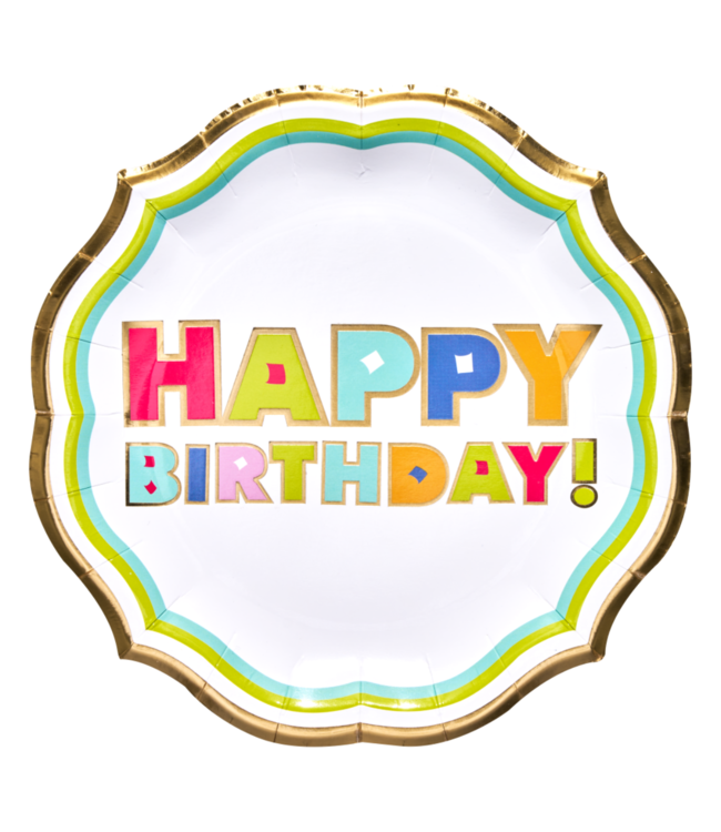 Bright Birthday Dinner Plate