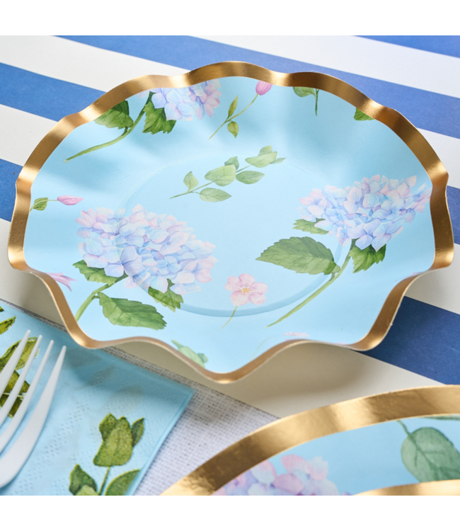 Appetizer/Dessert Bowl Hydrangea Foil